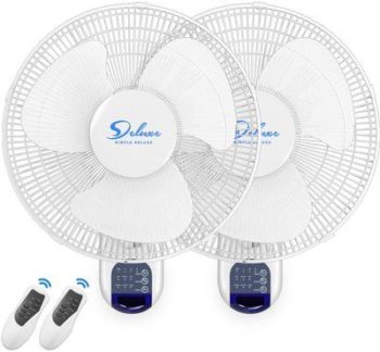 6. Simple Deluxe Fan Wall-Mount Fan