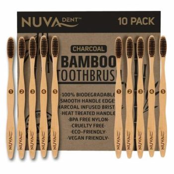 8. Nuva Dent Charcoal Toothbrush
