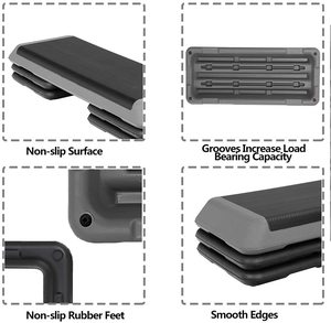 5. HomGarden 4 Adjustable Aerobic Stepper