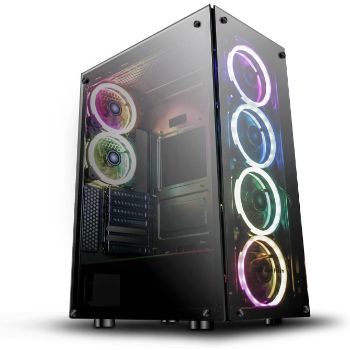 6. darkFlash Phantom Black ATX Mid-Tower Gaming Case