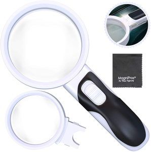 7. MagniPros Magnifying Glass with Bright LED Lights