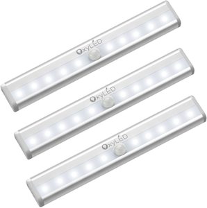 1. OxyLED Motion Sensor Closet Lights, 3 Pack