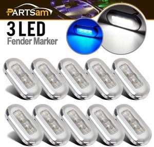 10. Partsam Clear Lens Boat Marine LED Courtesy Lights