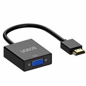 2. UOEOS Gold-Plated HDMI to VGA Adapter Cable(Male to Female)