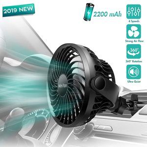 3. Car Air Vent Clip Fan (Battery Included)