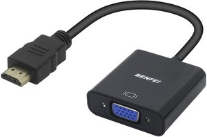 5. Benfei Gold-Plated HDMI to VGA Adapter –Black