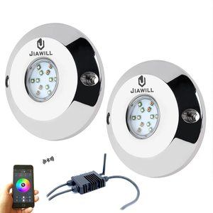 6. jiawill RGB CREE LED Underwater Boat Light