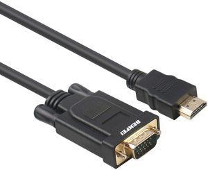7. Benfei Gold-Plated HDMI to VGA Cable, 6 Feet