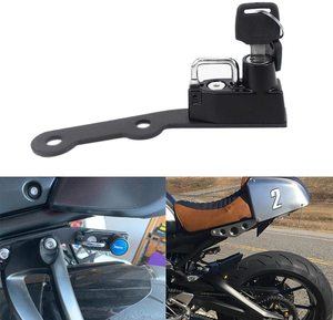 8. GUAIMI Motorcycle Helmet Lock – Black
