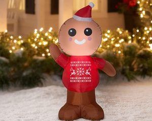 9. Gemmy Industries Airblown Inflatable Gingerbread Man