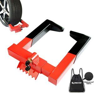 9. OKLEAD Trailer Wheel Lock Clamp, Anti Theft