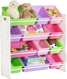 pink toy boxes storage