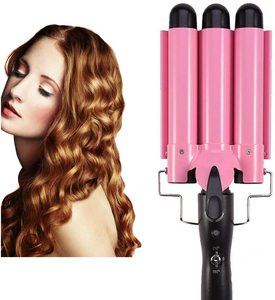 10. Dopheuor Hair Curling Iron for Girls or Women (Pink)