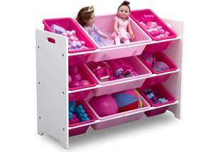 11. Delta Children MySize Plastic Toy Organizer with 9 bins