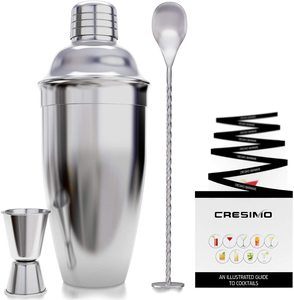 2. Cresimo Cocktail Shaker Bar Set with Accessories