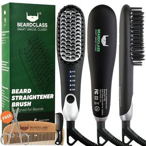 6. BEARDCLASS Premium Beard Straightener Comb