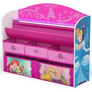 8. Delta Children Deluxe Book & Toy Organizer