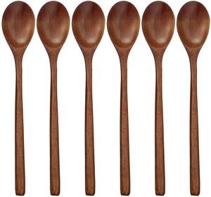 9. ADLORYEA Eco-Friendly Table Spoon, 6 Pieces