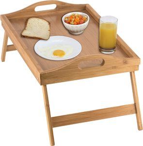 9. Home-it Bed Tray table with folding legs
