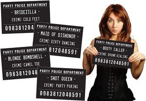 10. Funny Mugshot Sign Photobooth Selfie Props