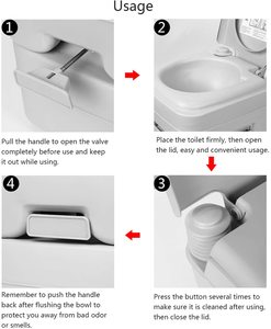 3. Portable Toilet for Camping Traveling, 5.2 gallons