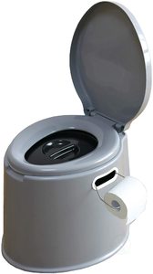 8. Basicwise Portable Travel Toilet for Camping and Hiking
