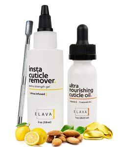 8. Elavae Manicure Pedicure Kit with Cuticle Oil 