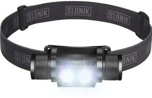 9. SLONIK 1000 Lumen Rechargeable 2x CREE LED Headlamp