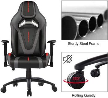 10. Furious Gaming Chair Racing Style Swivel Computer Chair