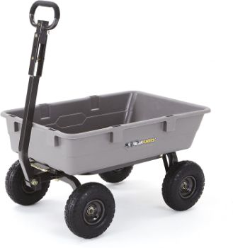 10. Gorilla Carts Poly Garden Dump Cart