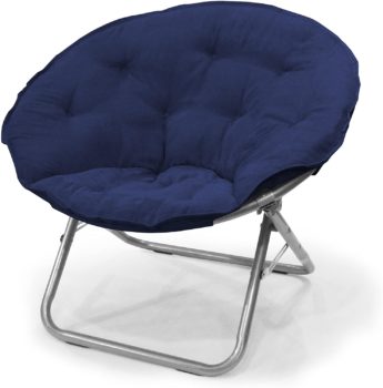 #5. Urban Shop Micro Suede Saucer Chair