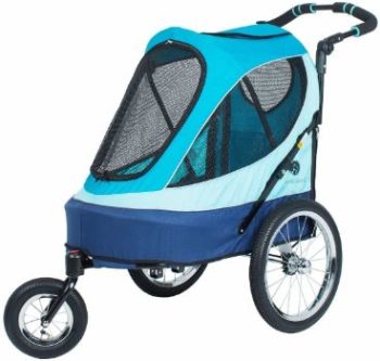 9. Petique All Terrain Jogger-Blazin' Berry Pet Stroller