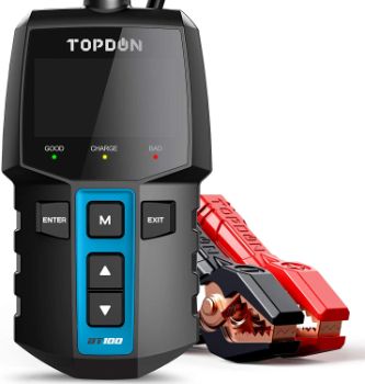 #2. TT TOPDON BT100 Car Battery Tester