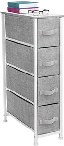 9. Sorbus Narrow Dresser Tower with 4 Drawers