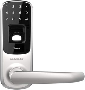 3. Ultraloq UL3 Fingerprint and Touchscreen Keyless Smart Lever Door Lock