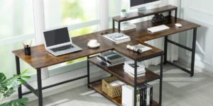 3. Sedeta 94.5 inches Two Person Desk