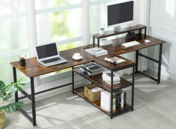 3. Sedeta 94.5 inches Two Person Desk