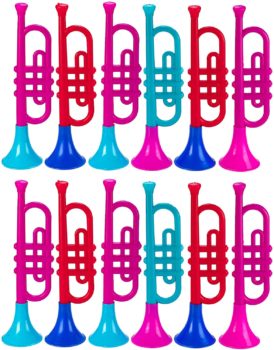 4. Kicko Metallic Trumpet - Trumpets for kid 2 Pack