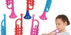 5. ArtCreativity 13 Inch Plastic Trumpets