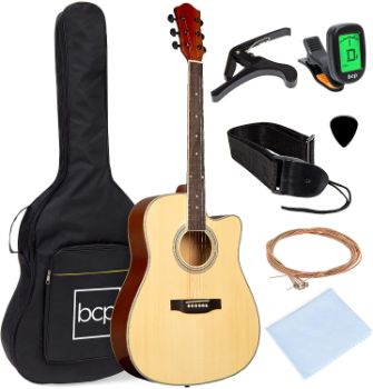 7. Best Choice Products 41in Full-Size Acoustic Guitar Starter Set