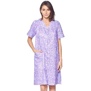 6. Casual Nights Women's Snaps Front Closure House Dress