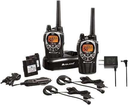 #1. Midland 50 Channel Waterproof GMRS Two-Way Radio