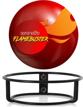 5. SereneLife Flamebuster with Mounting Bracket, Lightweight and Portable Automatic Fire Ball Extinguisher