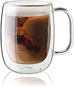 3. Zwilling Sorrento Plus Double-Wall Glass Coffee Mug, 8pc