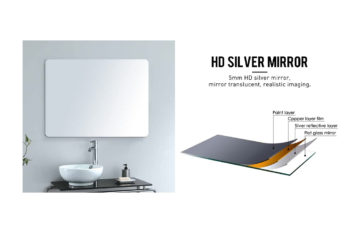 Alice Horizontal Vanity Bathroom Silvered Mirror