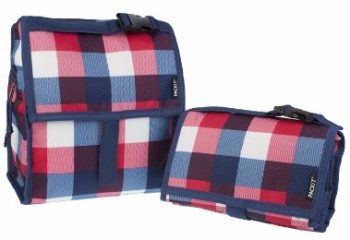 #1. Freezable Lunch Bag With Zip Closure, Buffalo Check