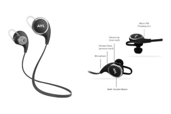 10. Noise Cancellation Sweatproof AYL Bluetooth headset