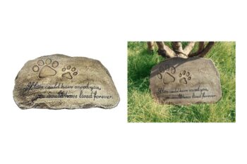 10. Pet Memorial Stone Plaque