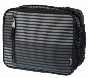 #2. Freezable Classic Lunch Box, Gray Stripe