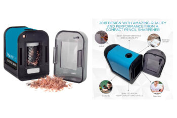 3. Electric Pencil Sharpener – Battery Operated (No Cord) – Ideal For No. 2 and Colored Pencils (Drawing, Coloring)